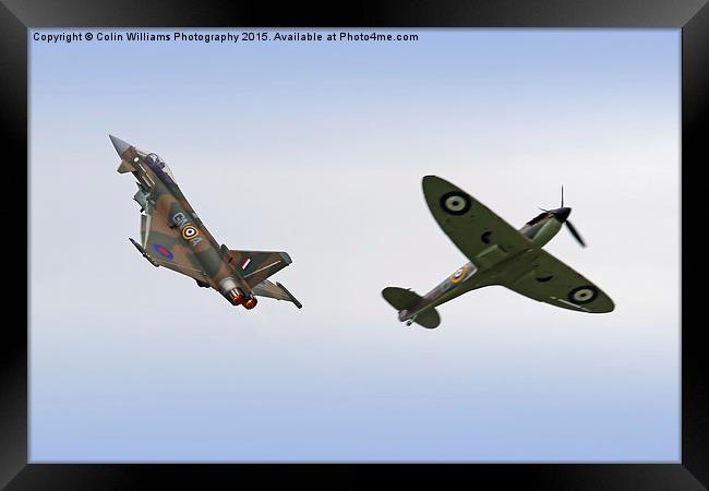   Spitfire and Typhoon Battle of Britain 4 Framed Print by Colin Williams Photography