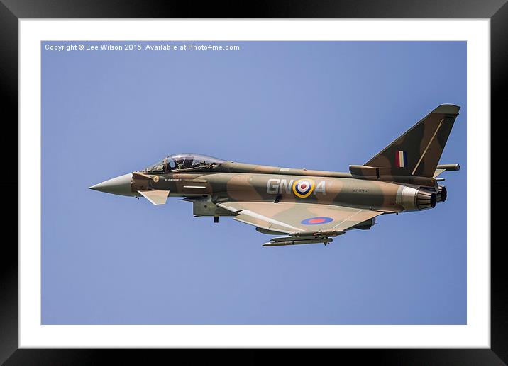  Camo Typhoon ZK349 Framed Mounted Print by Lee Wilson