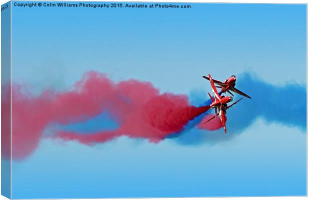   The Red Arrows RIAT 2015 14 Canvas Print by Colin Williams Photography
