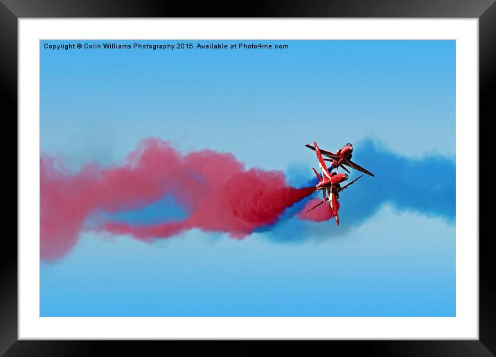   The Red Arrows RIAT 2015 14 Framed Mounted Print by Colin Williams Photography