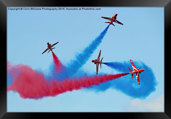  The Red Arrows RIAT 2015 15 Framed Print by Colin Williams Photography