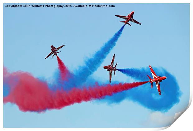  The Red Arrows RIAT 2015 15 Print by Colin Williams Photography