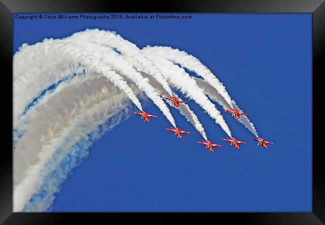  The Red Arrows RIAT 2015 16 Framed Print by Colin Williams Photography