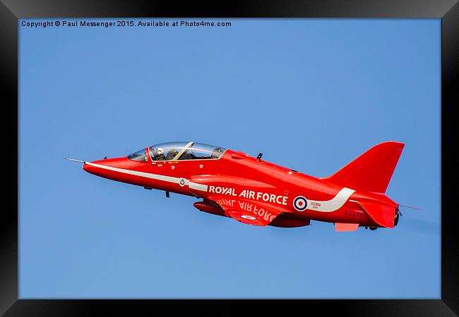  The Red Arrows Framed Print by Paul Messenger