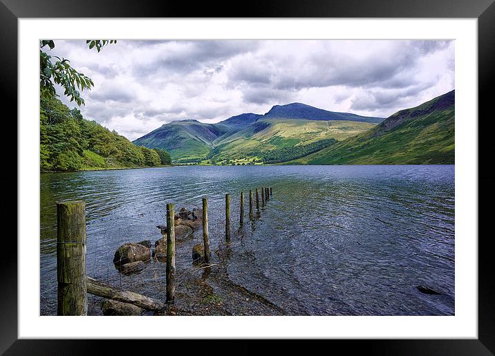 Wastwater and Scafell. Cumbria Floods Appeal Framed Mounted Print by Jacqi Elmslie