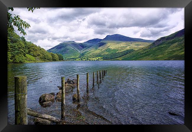Wastwater and Scafell. Cumbria Floods Appeal Framed Print by Jacqi Elmslie