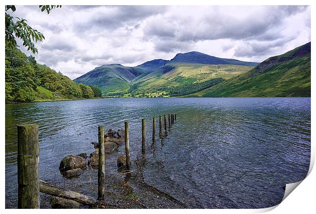 Wastwater and Scafell. Cumbria Floods Appeal Print by Jacqi Elmslie