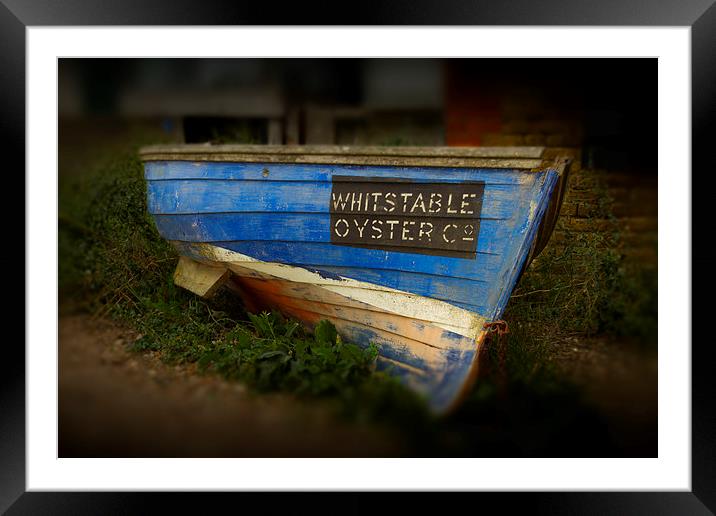 Whitstable Oysters Framed Mounted Print by David French