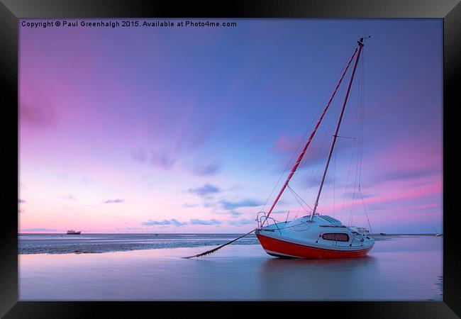   Tezza sunset beach Framed Print by Paul Greenhalgh