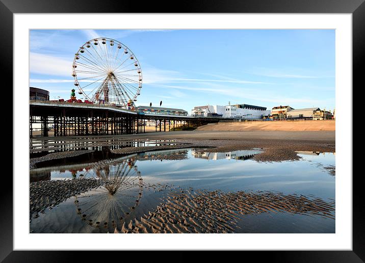 Big Wheel Reflections Blackpool Framed Mounted Print by Gary Kenyon
