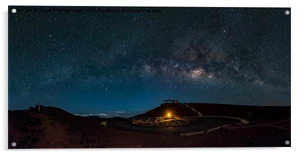  Milky Way Over Haleakala Acrylic by David Attenborough