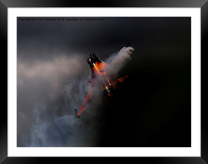  Ripping the Sky apart. Framed Mounted Print by Keith Campbell