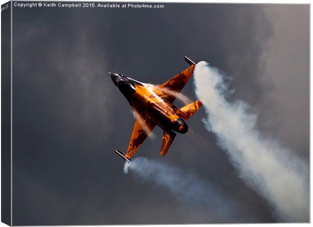  RNLAF F-16 Falcon. Canvas Print by Keith Campbell