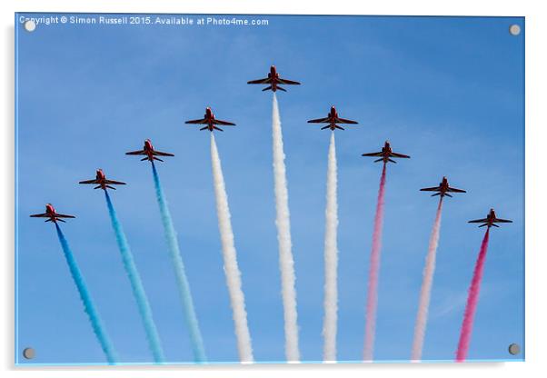  The Red Arrows Acrylic by Simon Russell