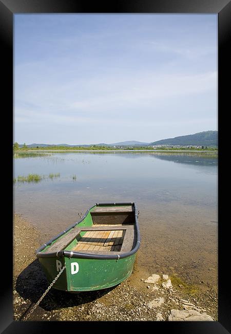 Cerknica Lake, seasonal lake in Slovenia Framed Print by Ian Middleton