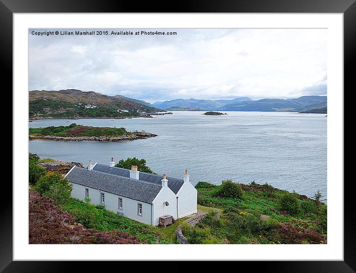  Kyle of Lochalsh Framed Mounted Print by Lilian Marshall
