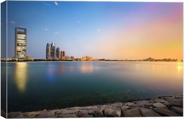  Sunset in Abu Dhabi Canvas Print by Josef Holmes