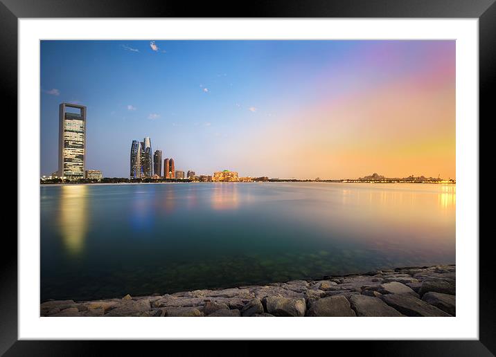  Sunset in Abu Dhabi Framed Mounted Print by Josef Holmes