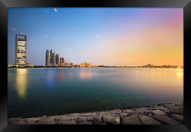  Sunset in Abu Dhabi Framed Print by Josef Holmes