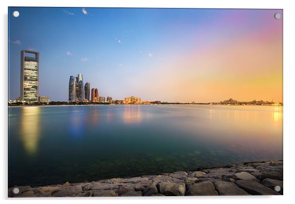  Sunset in Abu Dhabi Acrylic by Josef Holmes