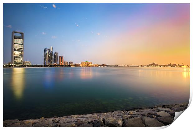  Sunset in Abu Dhabi Print by Josef Holmes