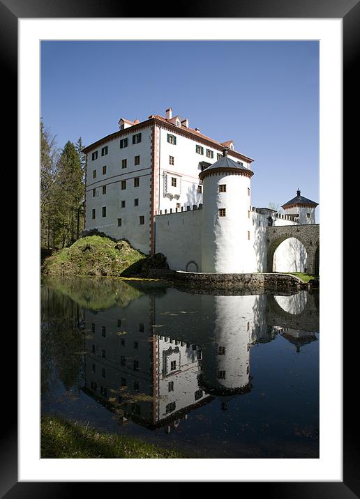sneznik Castle, Notranjska, Slovenia Framed Mounted Print by Ian Middleton
