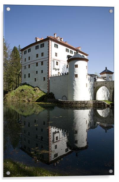 sneznik Castle, Notranjska, Slovenia Acrylic by Ian Middleton