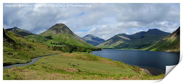 Wastwater panorama Print by Graham Moore