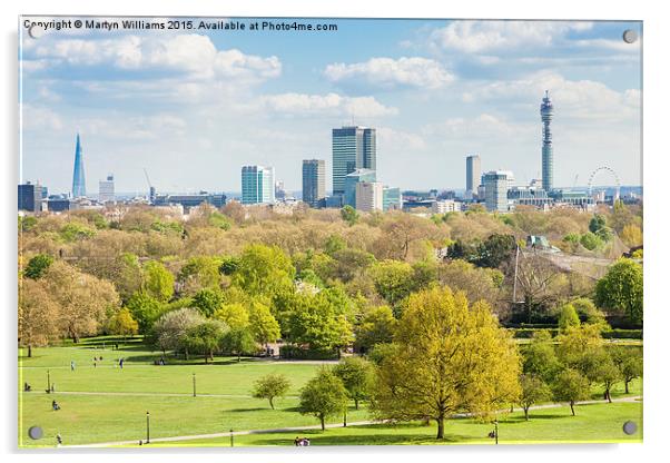 London Skyline Acrylic by Martyn Williams