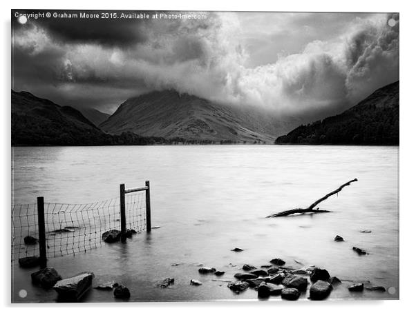 Buttermere storm Acrylic by Graham Moore