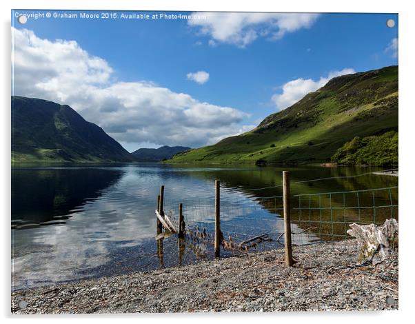 Crummock Water Acrylic by Graham Moore