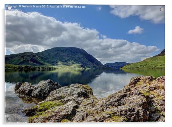 Crummock Water Acrylic by Graham Moore