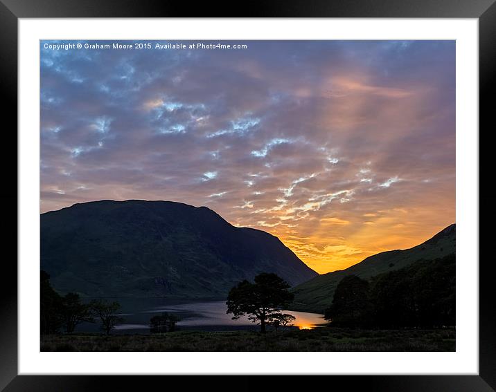 Crummock Water Framed Mounted Print by Graham Moore