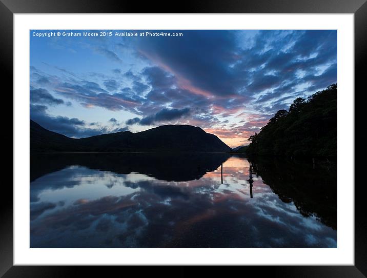  Crummock Water Framed Mounted Print by Graham Moore