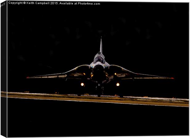  SAAB 35 Draken Canvas Print by Keith Campbell