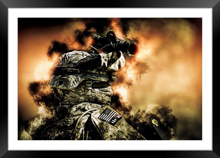 soldier of war Framed Mounted Print by Thanet Photos