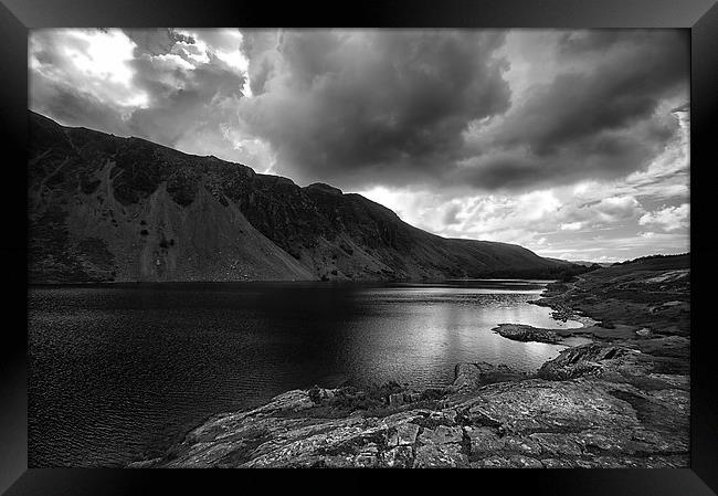 Storm Over Wastwater. Cumbria Floods Appeal Framed Print by Jacqi Elmslie