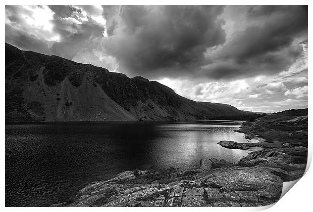 Storm Over Wastwater. Cumbria Floods Appeal Print by Jacqi Elmslie
