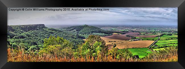  The View From Sutton Bank 1 Framed Print by Colin Williams Photography