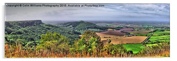 The View From Sutton Bank 1 Acrylic by Colin Williams Photography