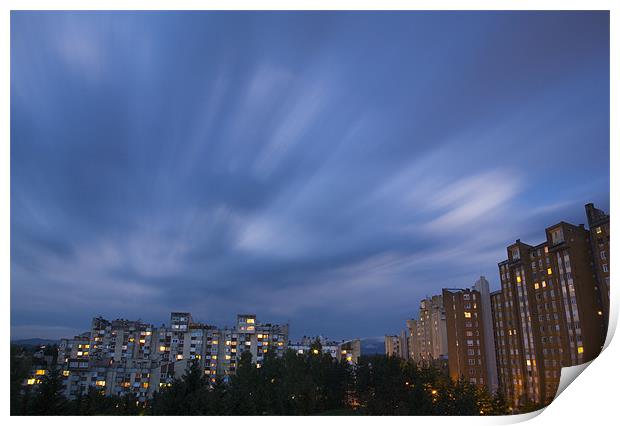 Storm clouds gathering Print by Ian Middleton