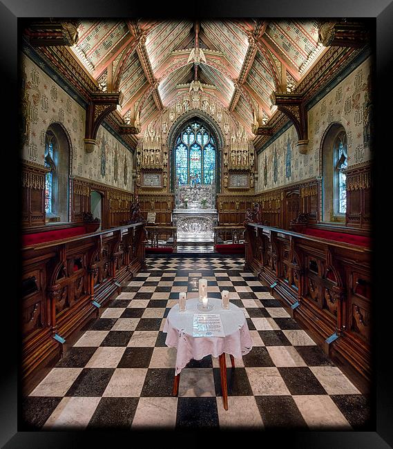 The Exquisite Chequer Chancel Framed Print by Rus Ki