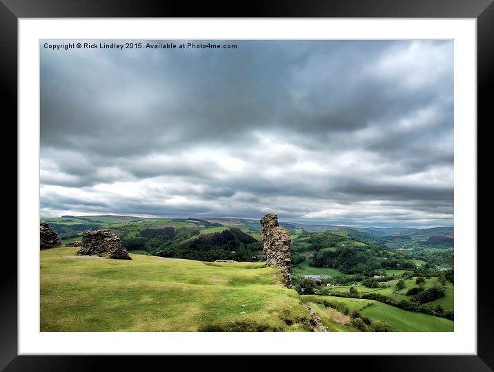  Castell Dinas Bran Framed Mounted Print by Rick Lindley