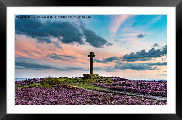  Sunset at Ana Cross, Rosedale Framed Mounted Print by Richard Burdon