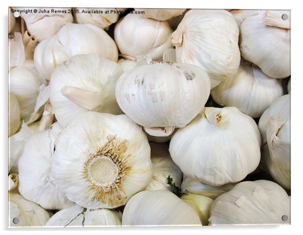 Garlic Bulbs Acrylic by Juha Remes