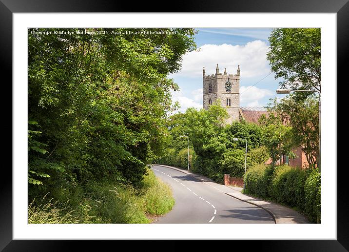St Andrew's Church, Eakring, Nottinghamshire Framed Mounted Print by Martyn Williams