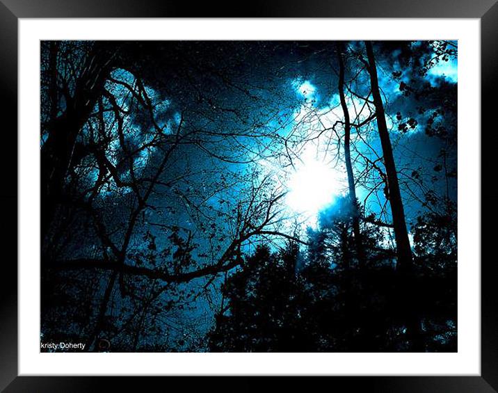 the evening Framed Mounted Print by kristy doherty