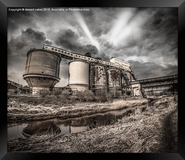 chemicals plant Framed Print by stewart oakes