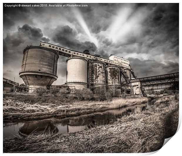 chemicals plant Print by stewart oakes