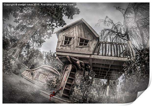  Tree house of horror Print by stewart oakes